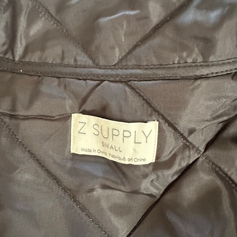 Z Supply Quilted Puff Lightweight Jacket Tan Color Size S - Picture 7 of 12